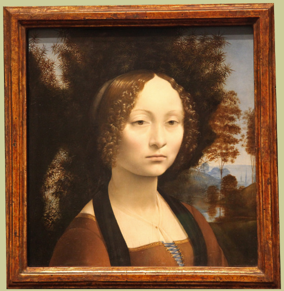 Ginevra de' Benci, c. 1476 by Leonardo da Vinci